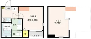 淀ヒルズ【2階】の間取り