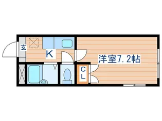 ビュ-パレス白萩【3階】の間取り