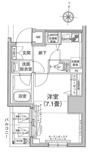 アイルイムーブル錦糸町【3階】の間取り