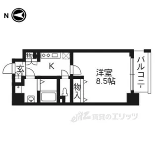 エイペックス京都駅前【4階】の間取り