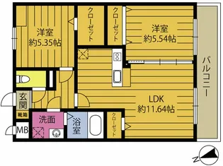 comfort UMEDA【5階】の間取り