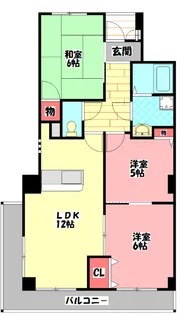 宮野コーポ【6階】の間取り