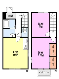 メゾン ラ・ヴェール【1階】の間取り