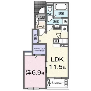 La Casa Mia Uno【1階】の間取り