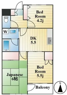 第二宝マンション【4階】の間取り