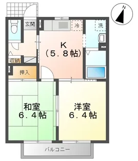 プレーンウォーク B【1階】の間取り