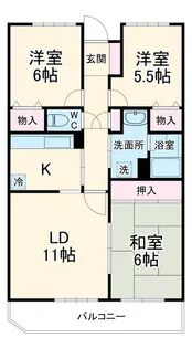 ペアシティ久喜参番館【3階】の間取り
