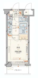 パレステュディオ品川不動前【3階】の間取り