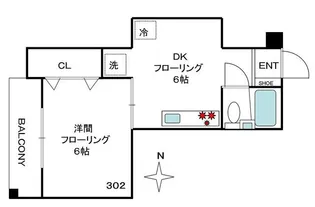 シーダエム阿佐谷【3階】の間取り