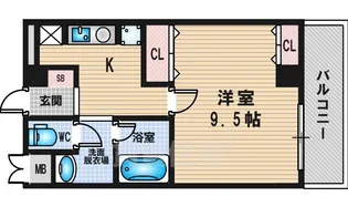 レッドウェル菅原【4階】の間取り