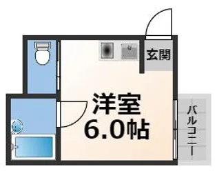 ハイツ菱屋【1階】の間取り