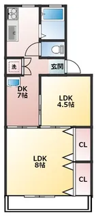 三輝本マンション【2階】の間取り