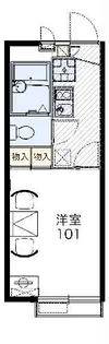レオパレスK&H【2階】の間取り