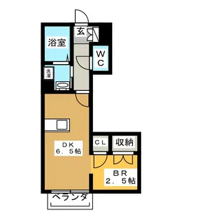 ソレアードTRE【1階】の間取り
