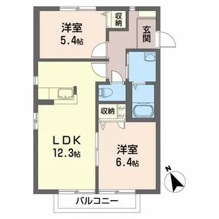 パースカーム【1階】の間取り