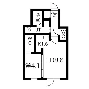 フィオリーノ【4階】の間取り