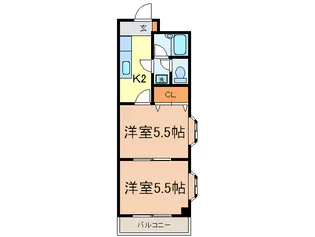 王子北ウイング【2階】の間取り