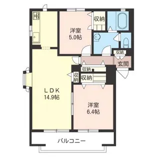 ソレイユ湘南2【2階】の間取り