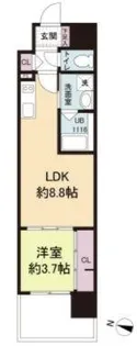 アーバイン比治山(旧:ヴィラ博丈比治山)【1階】の間取り
