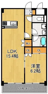 グリーンスリーブス小杉【6階】の間取り