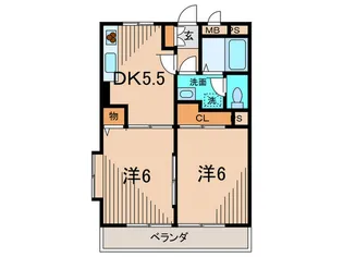 リヴァリ-成城【1階】の間取り