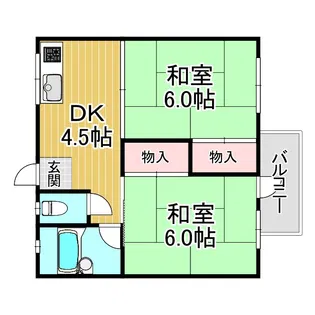 青葉ハイツ【2階】の間取り