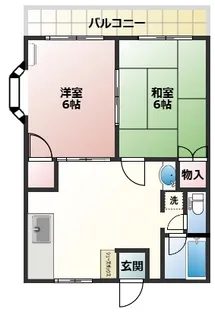 コーポ葉山【2階】の間取り