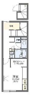 レオパレスアムールIII【2階】の間取り
