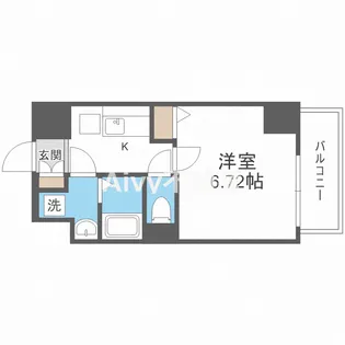 ALZA西本町【6階】の間取り