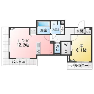 リヴェースとよくに【1階】の間取り