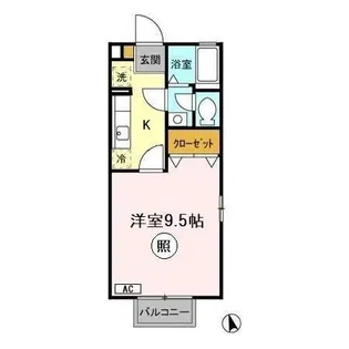 ブライトハイツ II【2階】の間取り