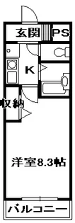 クレセントヒルイースト【1階】の間取り