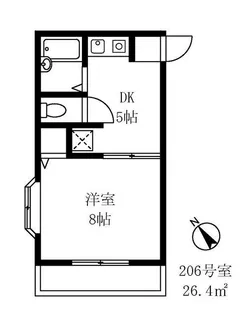 エクセル池ノ上【2階】の間取り