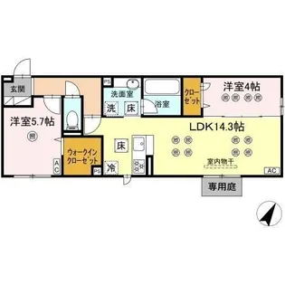 アトレ泉台【1階】の間取り