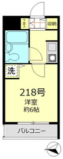グローリア初穂高田馬場【2階】の間取り