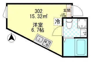 ムーンテラス多摩川【2階】の間取り
