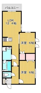 モントーク【1階】の間取り