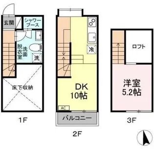 メゾンクレールII【1階】の間取り