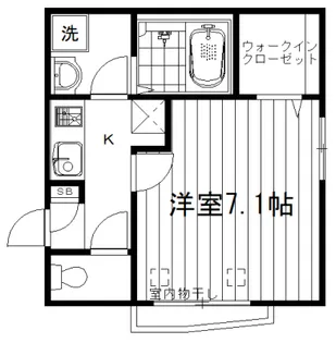RIVERSIDE・新宿【1階】の間取り