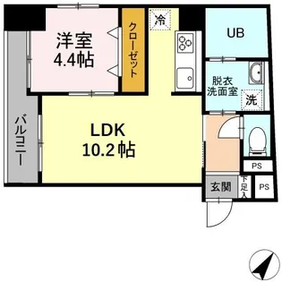 北ビル【4階】の間取り