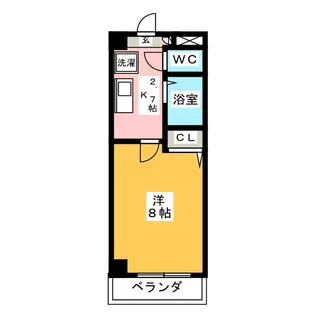 ヤマトマンション中島新町【2階】の間取り