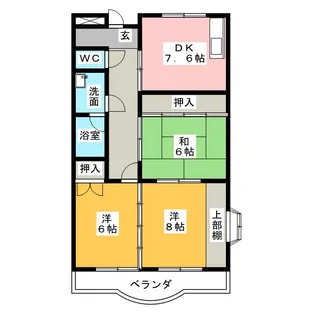 パラサンピア II【3階】の間取り