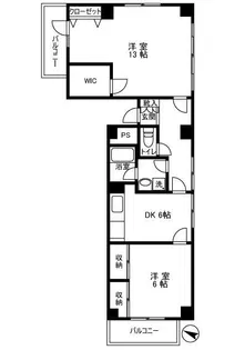 オークマンション【10階】の間取り