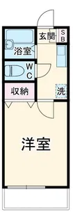 ベルビュー六会【1階】の間取り