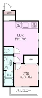 confiture三春町【1階】の間取り
