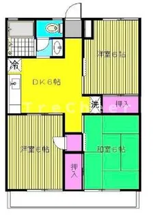 スカイハイム・ドシダ【1階】の間取り