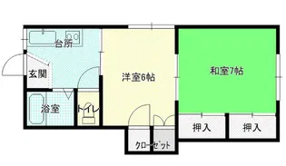 第二コーポラス【2階】の間取り
