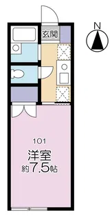 ガーデンハウス豪徳寺【1階】の間取り