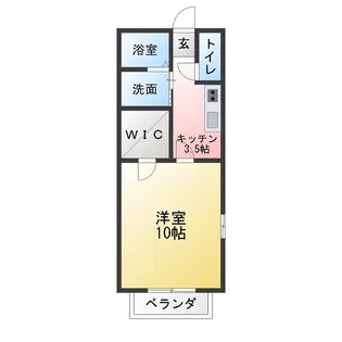 アルカサール【1階】の間取り