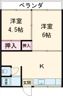 熊谷総和ハイツ【2階】の間取り